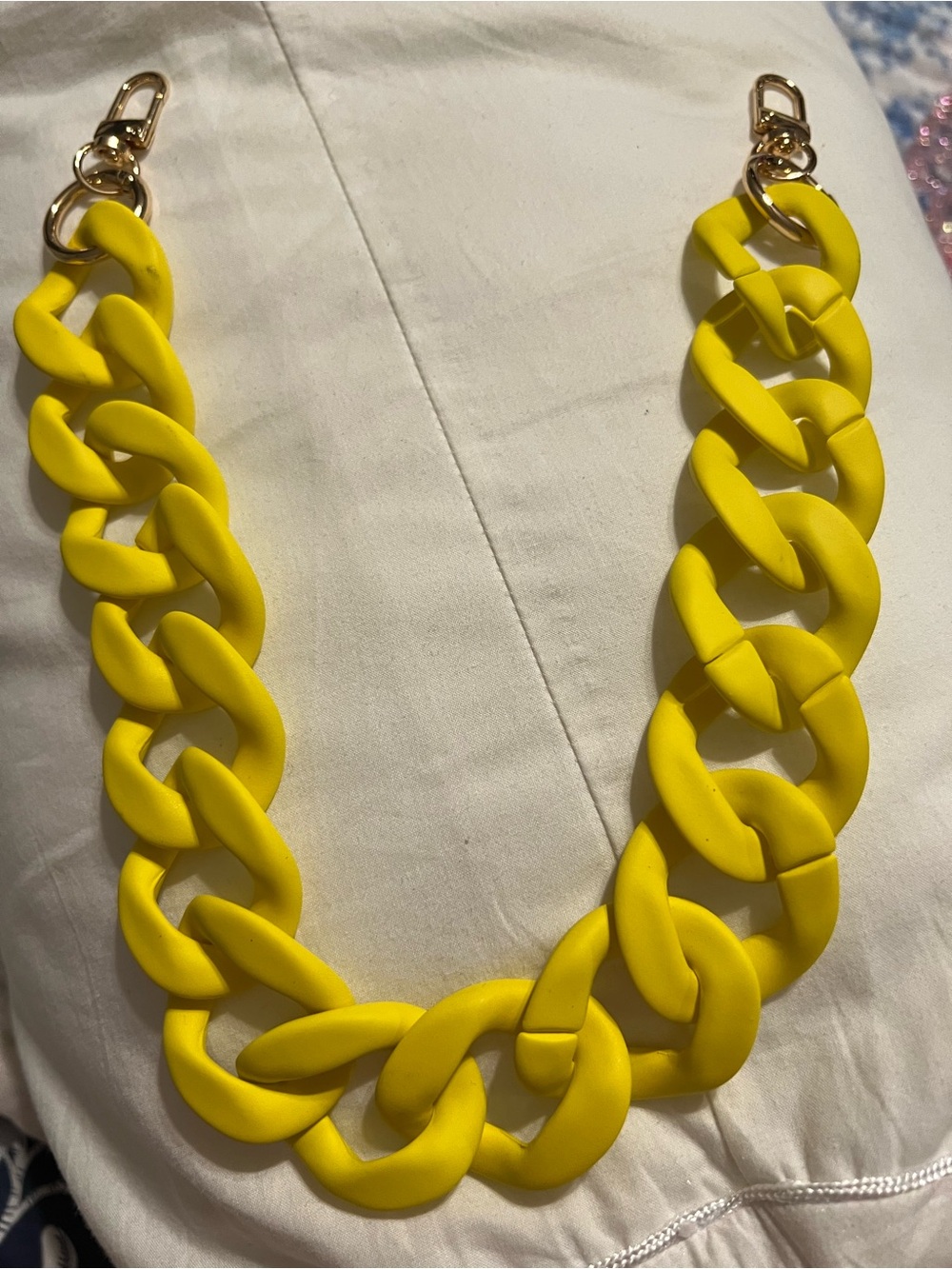 Matte Yellow Chunky purse charm - Bold purse Jewelry.